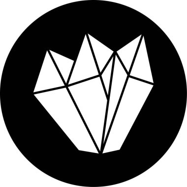 Elmas. Web simgesi basit illüstrasyon