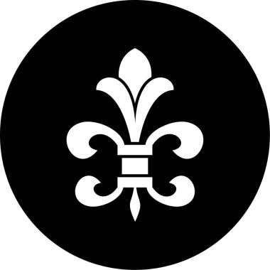 Çiçek simgesinin vektör illüstrasyonu