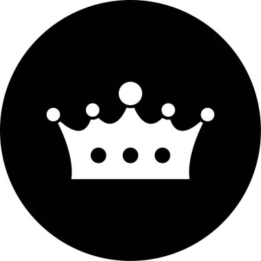 Taç. Web simgesi basit illüstrasyon