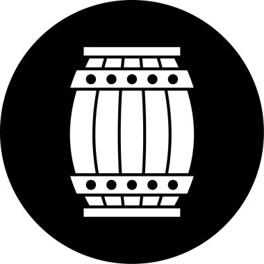 bira fıçısı ikon vektör illüstrasyonu