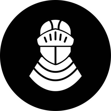 Bir kask simgesinin vektör illüstrasyonu