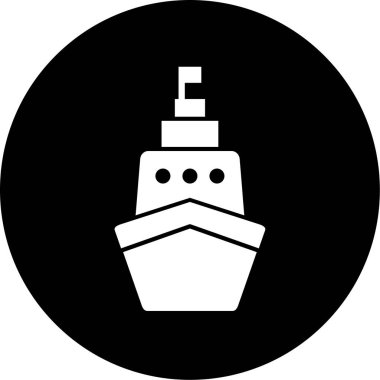 Gemi simgesi soyut bir grupta izole edildi