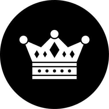 Taç simgesi, vektör illüstrasyonu