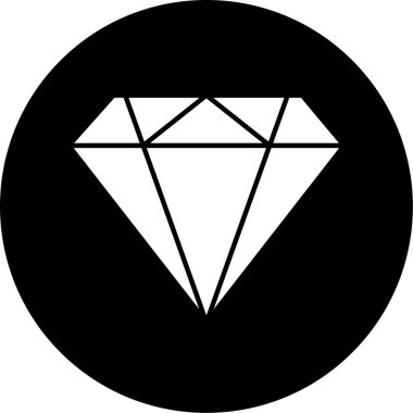 Elmas simgesi vektör illüstrasyonu