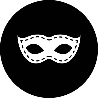 Maske. Web simgesi basit illüstrasyon
