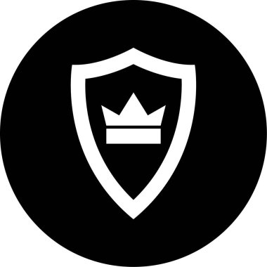 kalkan simgesi, vektör illüstrasyonu