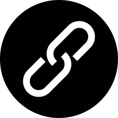 Bağlantı. Web simgesi basit illüstrasyon