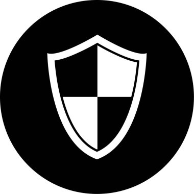 Kalkan. Web simgesi basit illüstrasyon