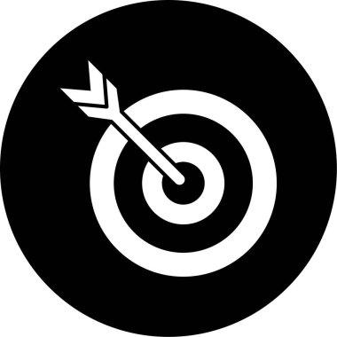 hedef simge vektör illüstrasyonu
