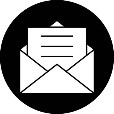 E- posta simgesi vektör illüstrasyonu