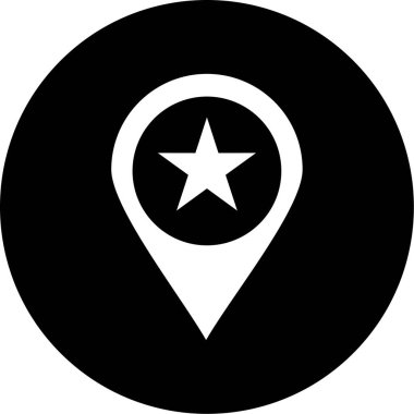 Harita işaretleyici. Basit resimleme