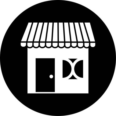 Dükkan. Web simgesi basit illüstrasyon