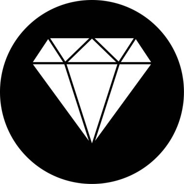 Elmas simgesi vektör illüstrasyonu
