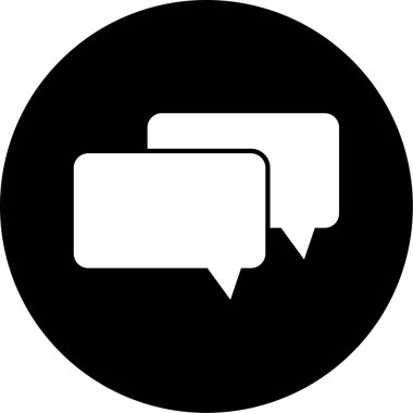 Sohbet simgesi vektör illüstrasyonu