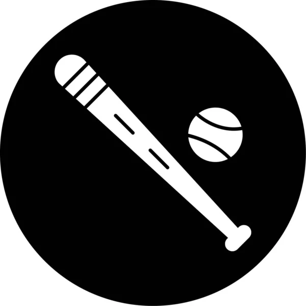 Icona Della Palla Baseball Illustrazione Vettoriale — Vettoriale Stock