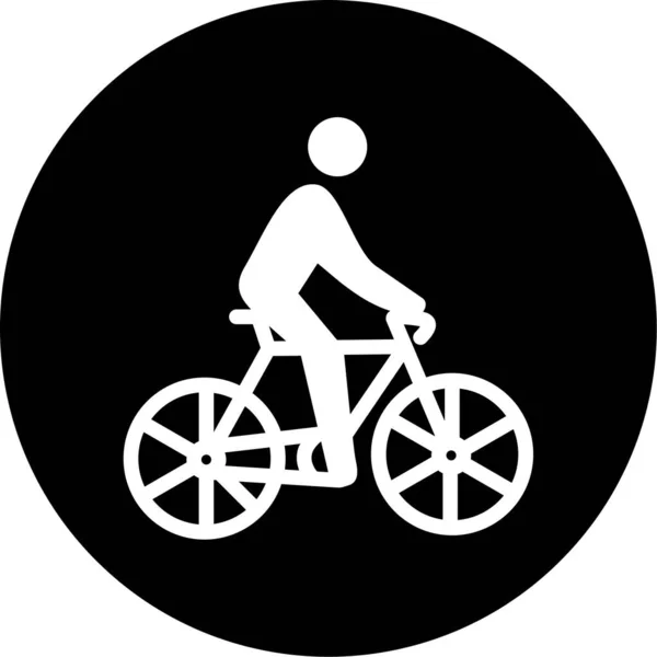 Vector Illustration Bicycle Icon — Stock Vector