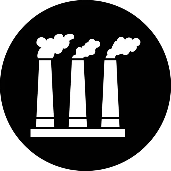 Vector Illustration Nuclear Power Icon — Stock Vector