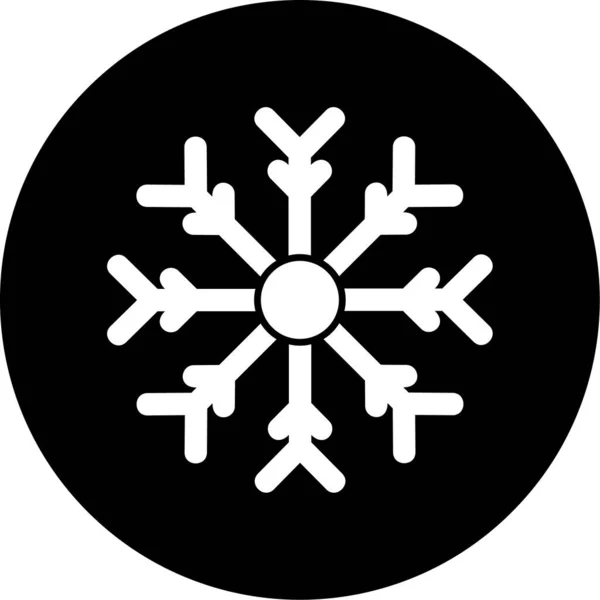 矢量雪花图标插图 — 图库矢量图片