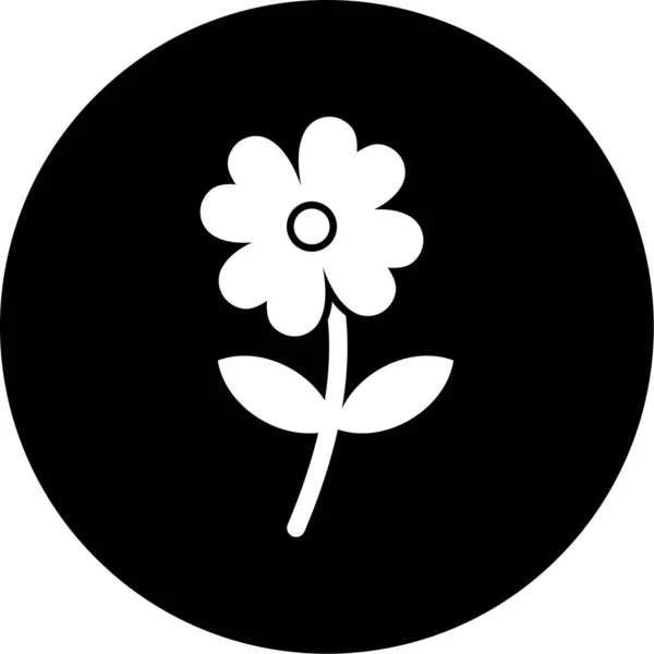 Kwiat Ikona Web Prosta Ilustracja — Wektor stockowy