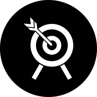 hedef simge vektör illüstrasyonu