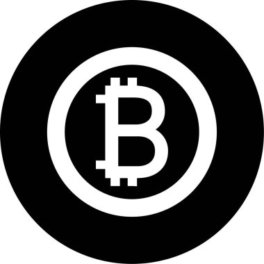 Eğilim biçimi izole edilmiş arkaplanda bitcoin simgesi