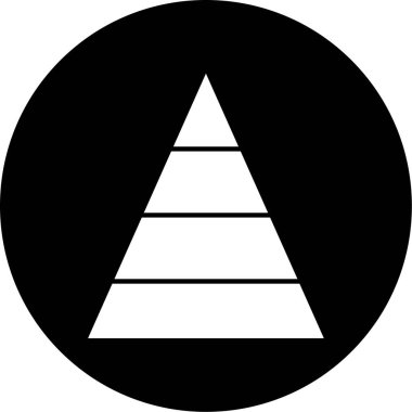 Bir piramit simgesinin vektör çizimi