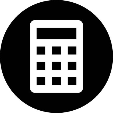 hesap makinesi simgesi, vektör illüstrasyonu