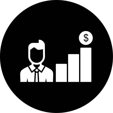 iş yönetimi simgesi, vektör illüstrasyonu