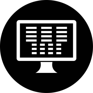 seo modern simgesinin vektör illüstrasyonu