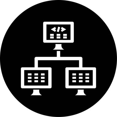 vektör lcd simgesi illüstrasyonu
