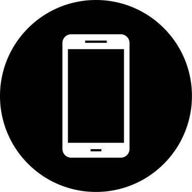 Cep telefonu simgesi, vektör illüstrasyonu