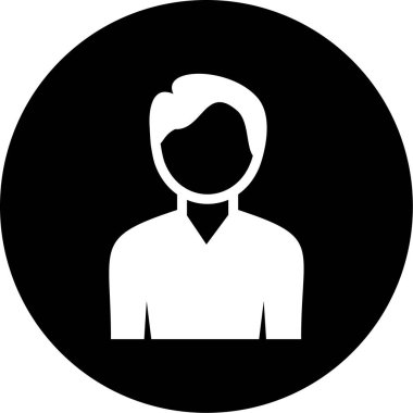 İnsan simgesinin vektör illüstrasyonu