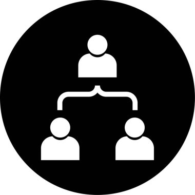 İş insanları simgesinin vektör illüstrasyonu