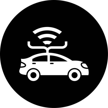 araba simgesi, vektör illüstrasyonu