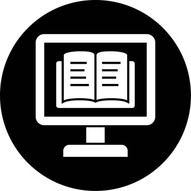 Kitap simgesinin vektör illüstrasyonu