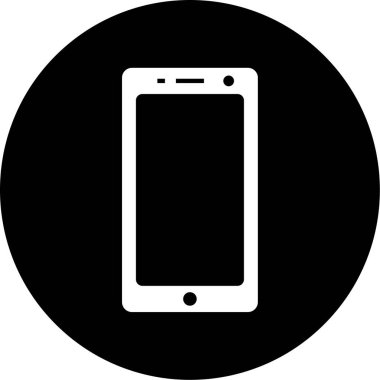 Cep telefonu simgesi, vektör illüstrasyonu