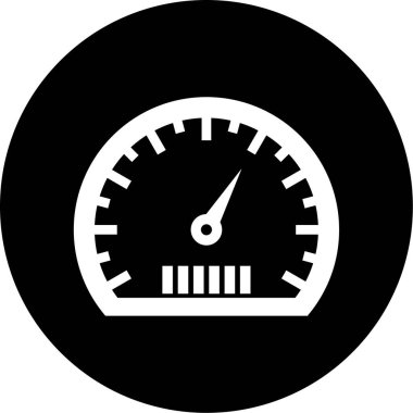 Hız göstergesi simgesinin vektör illüstrasyonu