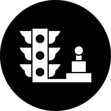 Yol simgesi, vektör illüstrasyonu