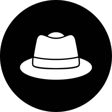 Şapka. Web simgesi basit illüstrasyon