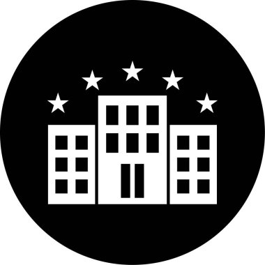 Modern yapı simgesinin vektör illüstrasyonu