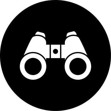 trend biçimi izole edilmiş arkaplanda dürbün simgesi