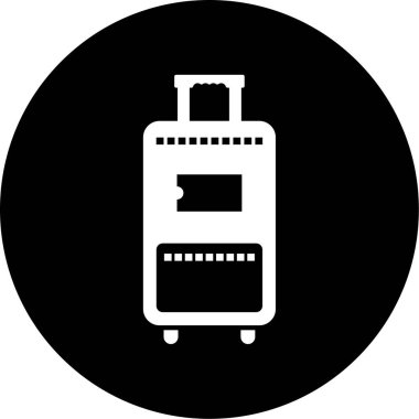 seyahat valizi ikon vektör çizimi