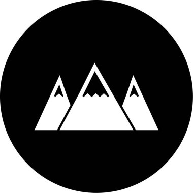 dağ simgesinin vektör illüstrasyonu