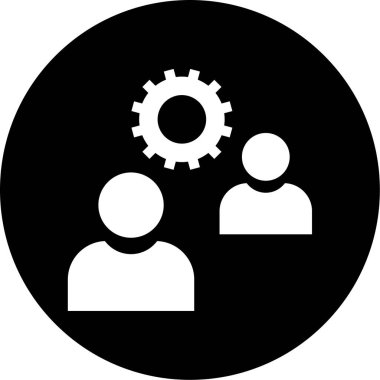 İnsan simgesinin vektör illüstrasyonu