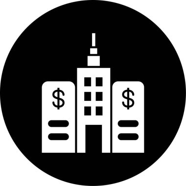 Modern yapı simgesinin vektör illüstrasyonu