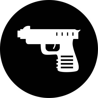 Bir silah simgesinin vektör illüstrasyonu