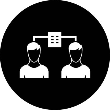 İnsan simgesinin vektör illüstrasyonu