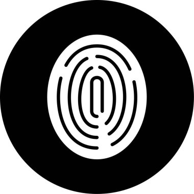 modada izole edilmiş arka planda parmak izi simgesi