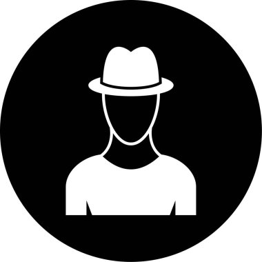 İnsan simgesinin vektör illüstrasyonu