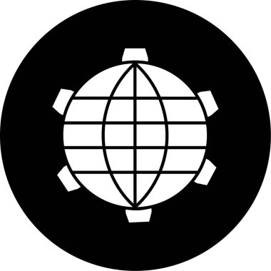 Modern simgenin vektör illüstrasyonu